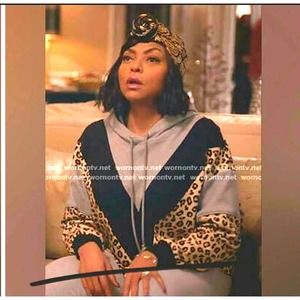 Vivetta oversized leopard print contrast hoodie size 6